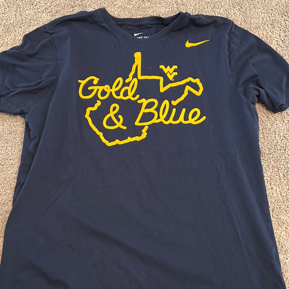 Mens Nike WVU Short Sleeve T-shirt (L)